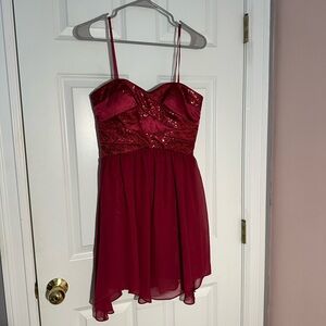 Strapless Sequin Formal Dress